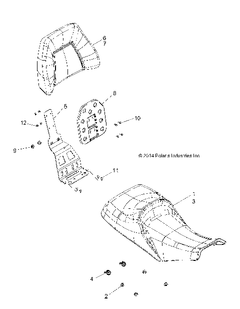 BODY, SEAT - A15SDA57FH (49ATVSEAT14SP570TRG)