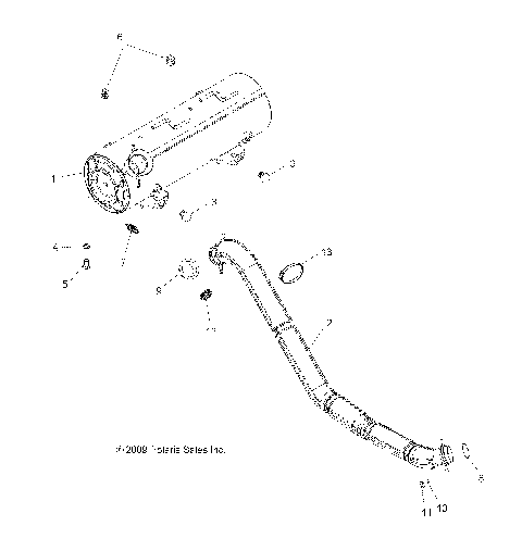 ENGINE, EXHAUST - A10TN55AL/AX (49ATVEXHAUST10SP550X2)