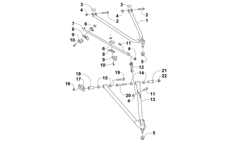 A-ARM AND SWAY BAR ASSEMBLY