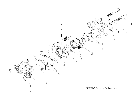 BRAKES, REAR CALIPER - A09BG50FA (49ATVCALIPER08SCRAM)