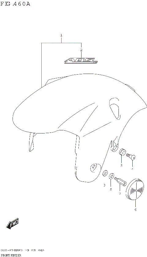 FRONT FENDER (GSX-R1000A)