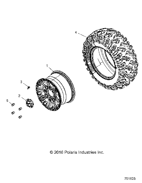 WHEELS, REAR - R17RGE99NM/NW (701525)