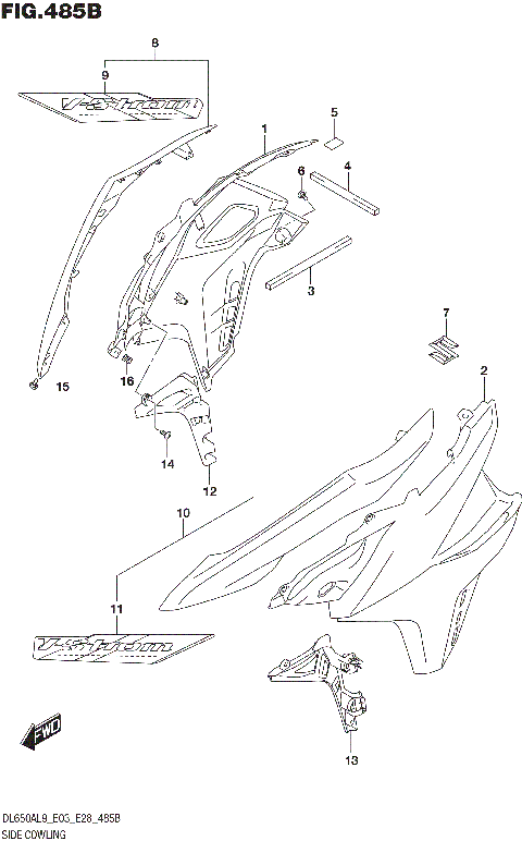 SIDE COWLING (DL650XA)
