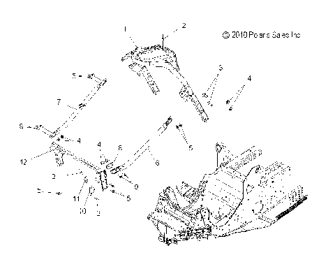CHASSIS, FRONT - S11PB5BSA/BSL/BEA (49SNOWCHASSISFRT211550IQ)
