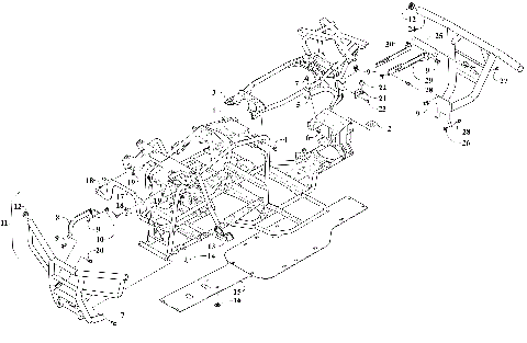 FRAME AND RELATED PARTS  [305535]