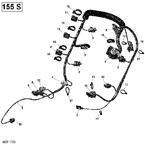 10- Engine Harness - 155 Model With Suspension