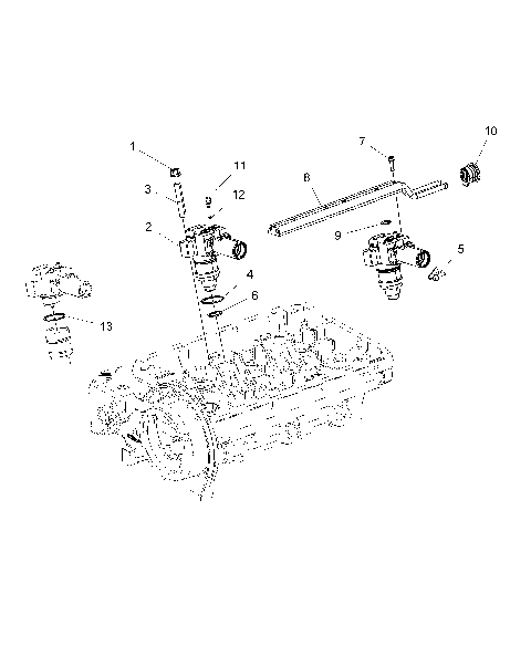 ENGINE, FUEL INJECTION PUMP, DELIVERY PIPE - R16B1PD1AA/2P (49BRUTUSFUELPUMP15DSL)