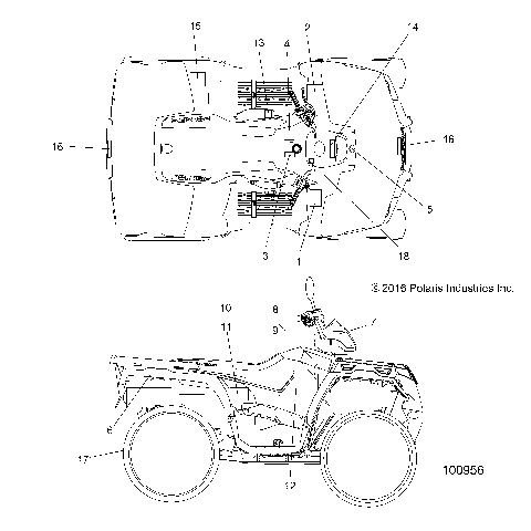 BODY, DECALS - A17SEA57F1/SEE57F1/F2/FL (100956)