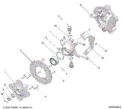 SUSPENSION, FRONT HUB