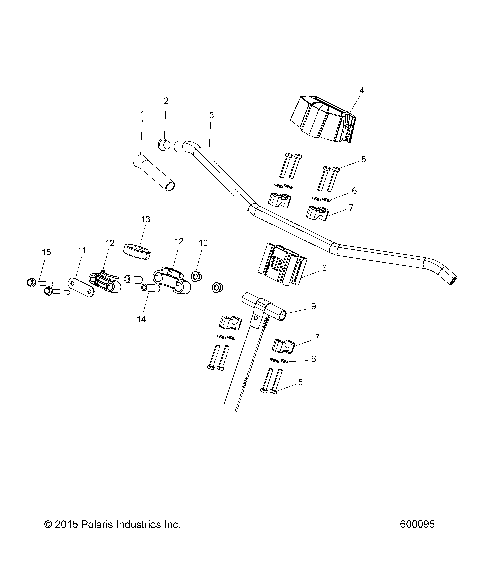 STEERING, UPPER and HANDLEBAR ASM. - S16DA8PSL/PEL (600095)