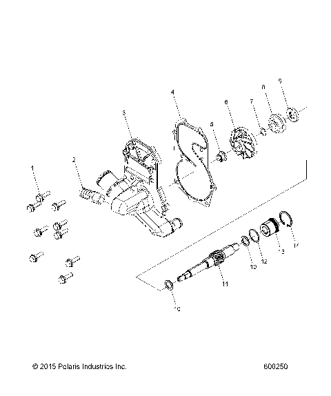 ENGINE, WATER PUMP - S17DCL6PSA/PEL (600250)