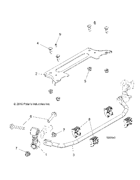 SUSPENSION, STABILIZER BAR, FRONT - A18DCE87BB (100650)