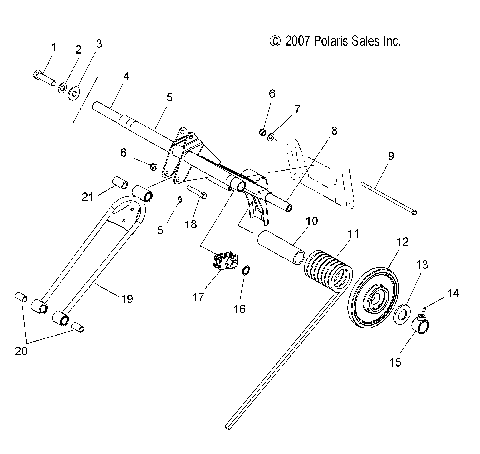 SUSPENSION, TORQUE ARM, REAR - S15CS6GSL/GEL (49SNOWTORQUEREAR08600RMK)