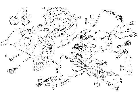 HEADLIGHT, INSTRUMENTS, AND WIRING ASSEMBLIES [91064]