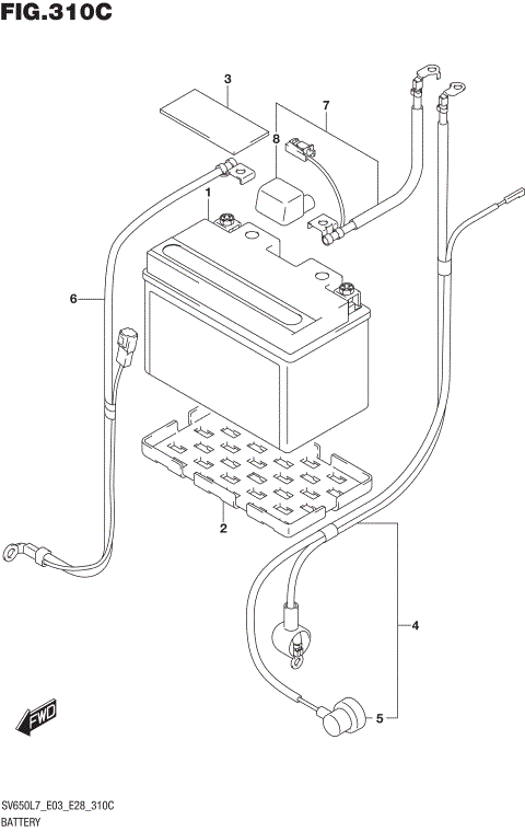BATTERY (SV650AL7 E28)