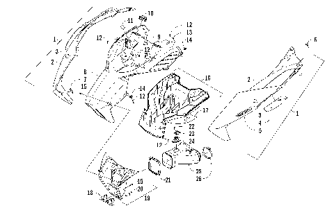 HOOD AND AIR INTAKE ASSEMBLY [99656]