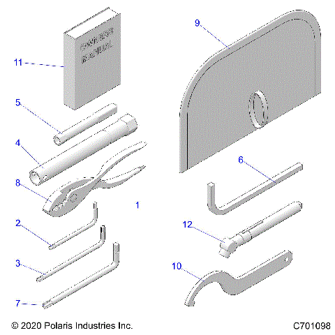 REFERENCE, OWNERS MANUAL AND TOOL KIT - Z20A5K87BG (C701098)