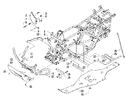 FRAME AND RELATED PARTS [81313]