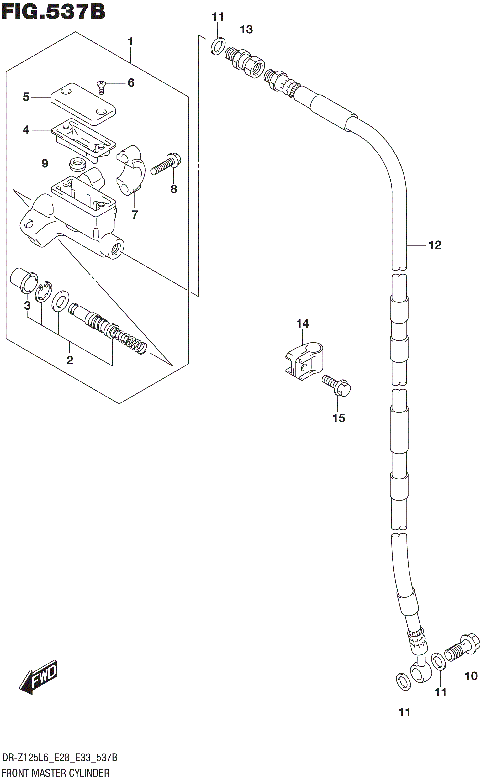 FRONT MASTER CYLINDER (DR-Z125LL6 E33)
