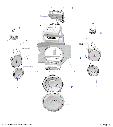 ELECTRICAL, AUDIO, FRONT - Z25RPD2KAK/BK/AJ/BJ/AM/BM (C750843)