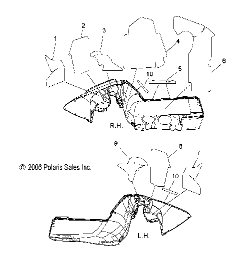 FENDER FOAM and FOIL - S07PK6FS/FE/PM6FS/PM6FSA (49SNOWFENDERFOAM600RMK)