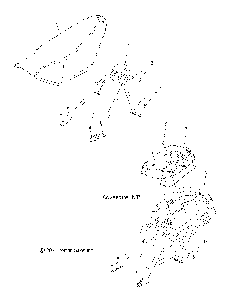 BODY, SEAT MOUNTING - S12BS8/BC8 ALL OPTIONS (49SNOWSEAT12PR)