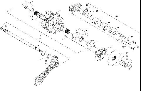 DRIVE TRAIN SHAFTS AND BRAKE ASSEMBLIES [108602]