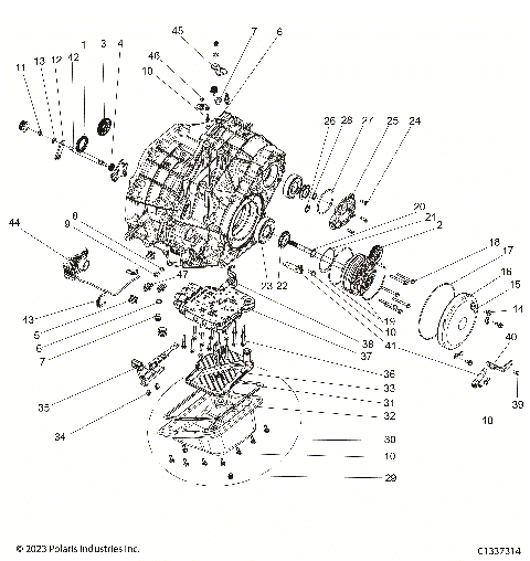 DRIVE TRAIN, TRANSMISSION INTERNALS - R24X6E1RAH/BH (C730993)