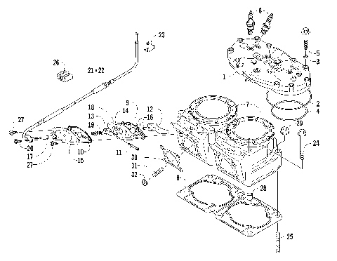 CYLINDER AND HEAD ASSEMBLY [91546]