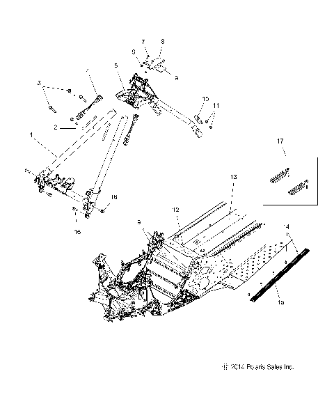 CHASSIS, CHASSIS ASM. and OVER STRUCTURE - S15CP8 ALL OPTIONS (49SNOWCHASSISFRT215INDY)