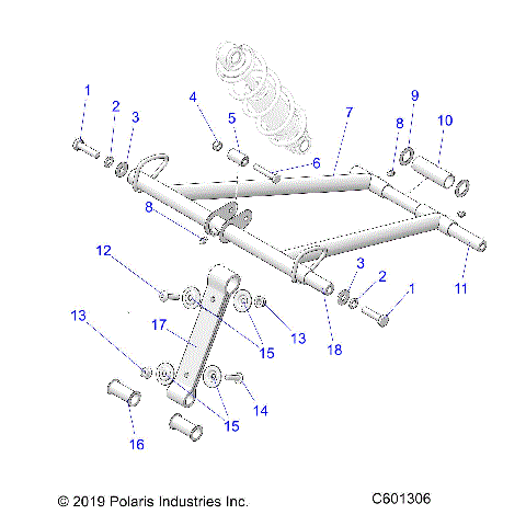 SUSPENSION, TORQUE ARM, FRONT - S21EHK8RCS ALL OPTIONS (C601306)