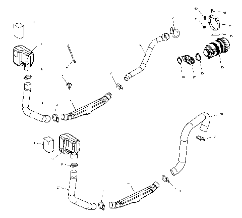 ENGINE and CLUTCH AIR INTAKE - C10RB42AA (4976407640C08)