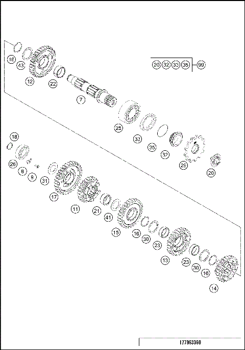 TRANSMISSION II - COUNTERSHAFT