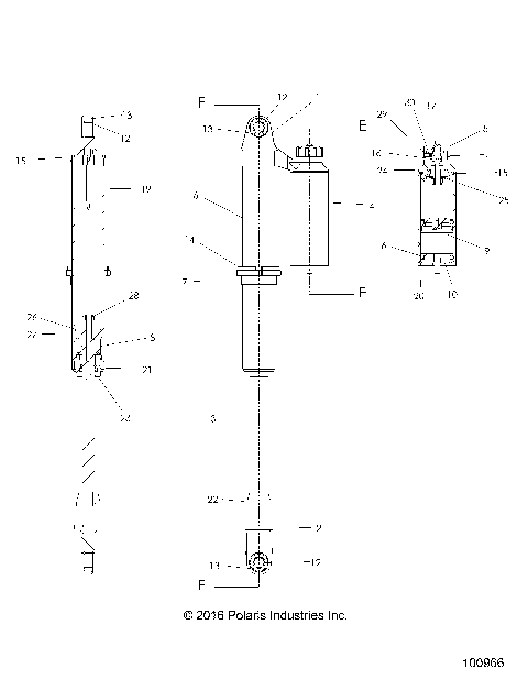 SUSPENSION, FRONT SHOCK - A18DCE87BB (100966)