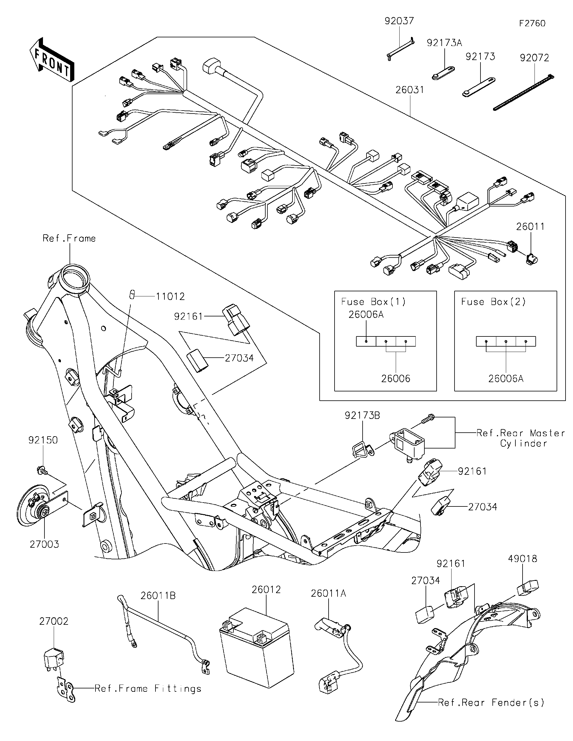 2023 Kawasaki Motorcycles Parts-Finder Diagrams | Cities