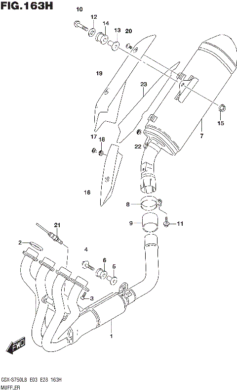 MUFFLER (GSX-S750AZL8 E33)