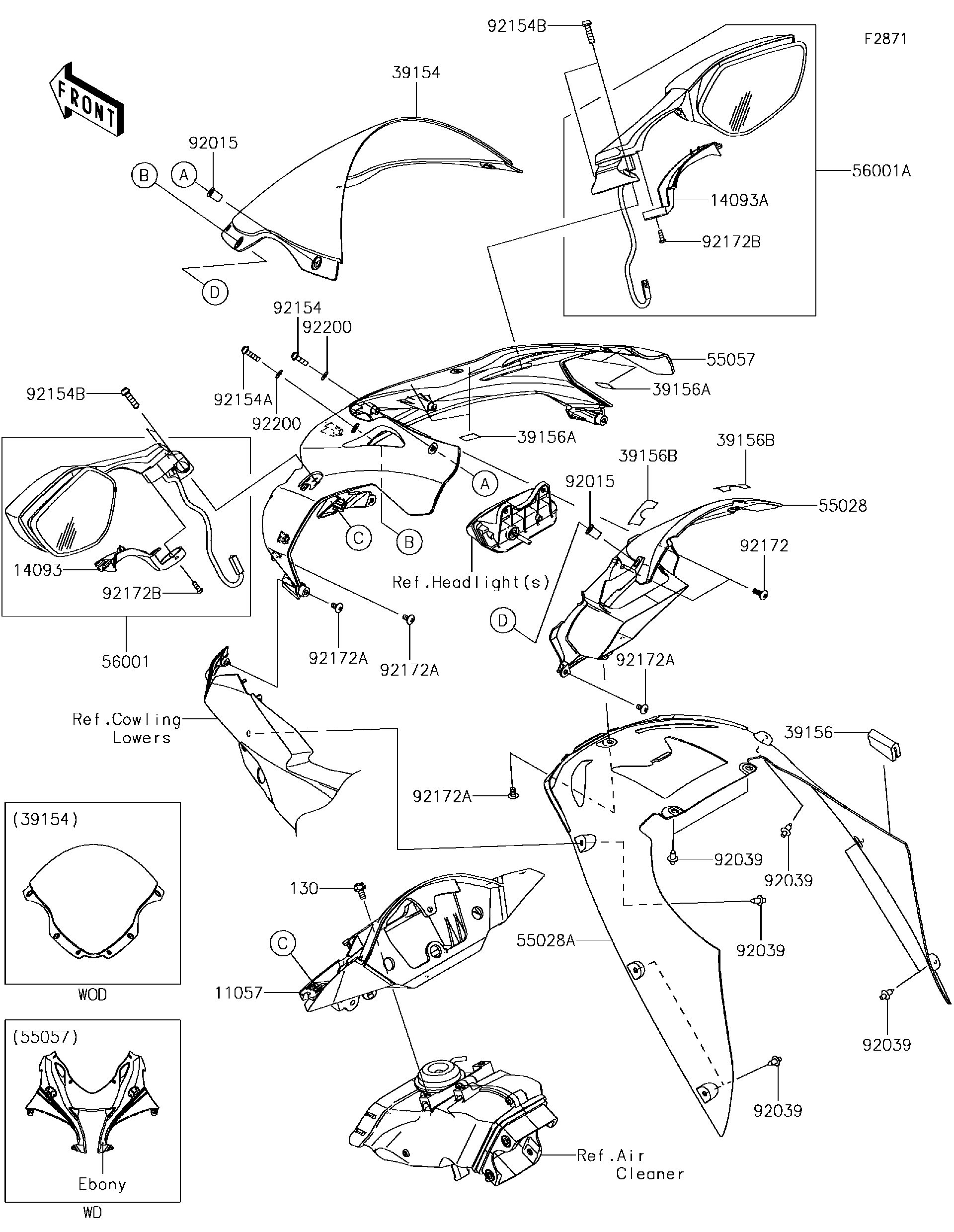 2018 Kawasaki Motorcycles Parts-Finder Diagrams | Cities