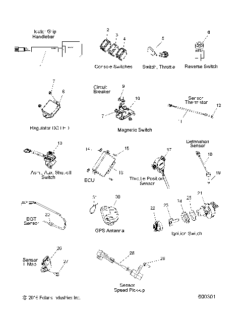 ELECTRICAL, SWITCHES, SENSORS and COMPONENTS - S17EFK6 ALL OPTIONS (600301)