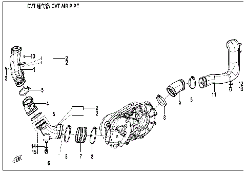 CVT AIR PIPE