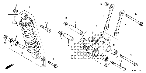REAR SHOCK ABSORBER