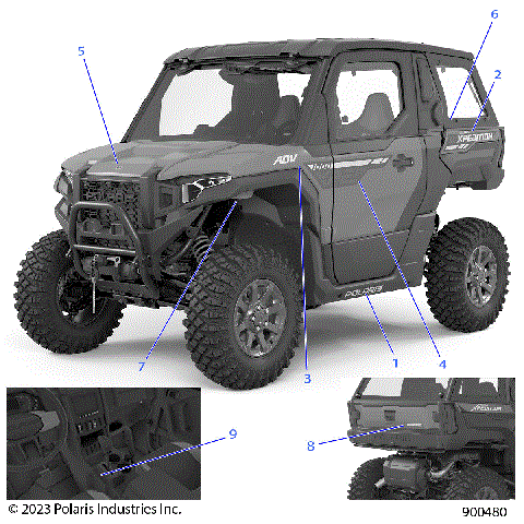 BODY, DECALS, GRAPHICS - G24GVW99AN/BN (900480)
