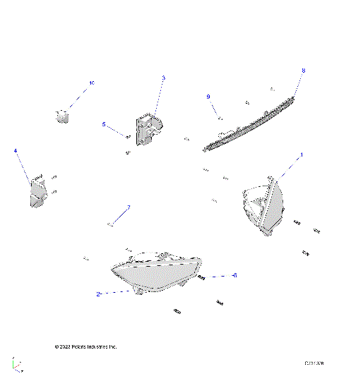 ELECTRICAL, HEADLIGHTS, TAILLIGHTS AND LIGHT BAR - R23E3SC3BD (C731076)