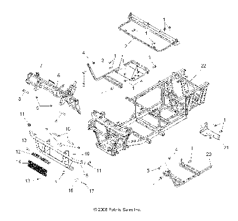 CHASSIS, FRAME and FRONT BUMPER - R09RB50AF (49RGRCHASSIS095002X4)