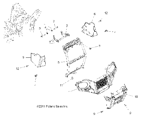 BODY, FRONT BUMPER and MOUNTING - A15S6A76FA (49ATVBUMPER12SP6X6)
