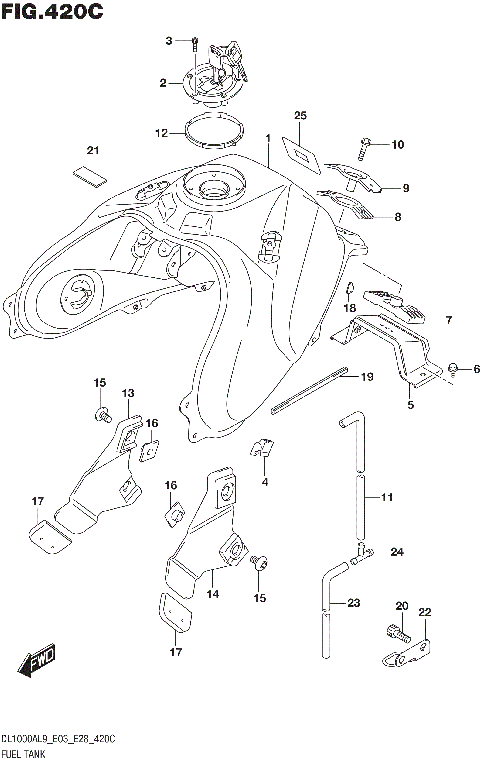 FUEL TANK (DL1000XAL9 E33)