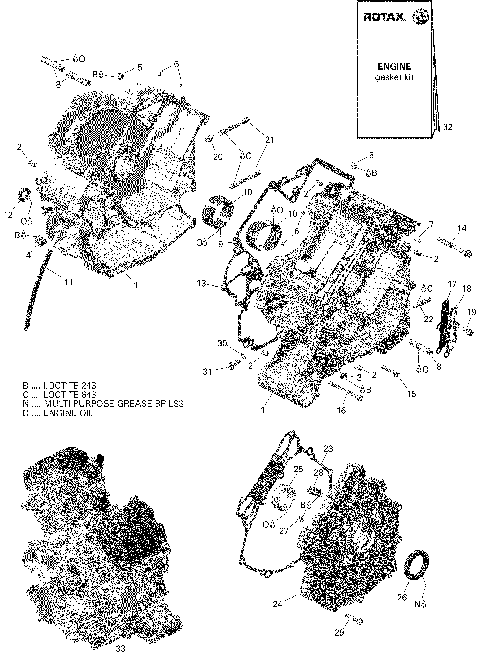 01- Rotax - Crankcase - V1