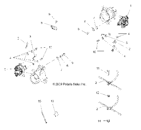 BRAKES, REAR BRAKE LINES - A10MH50FX/FF (49ATVBRAKELINERR10SPTR)