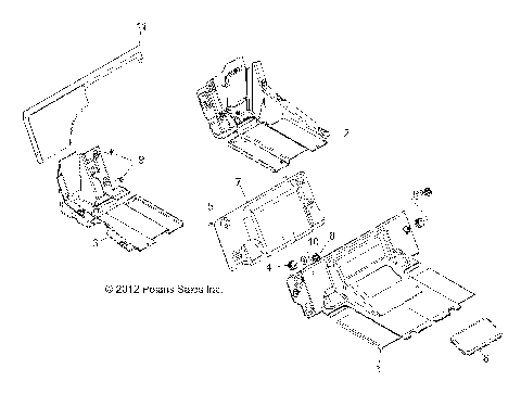 BODY, SEAT DIVIDER - R13XT9EAL (49RGRSEATDVD13JAGX)