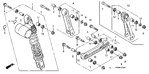 REAR SHOCK ABSORBER