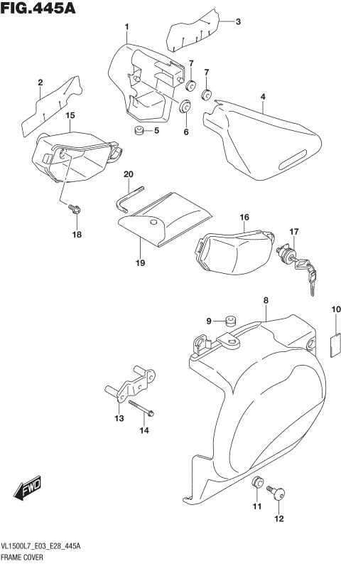 FRAME COVER (VL1500BL7 E03)